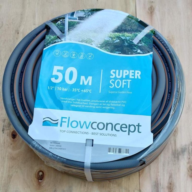 Flowconcept Vandslange Super Soft 50 meter 1/2" 