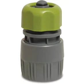 Slangekobling med vandstop til 3/4