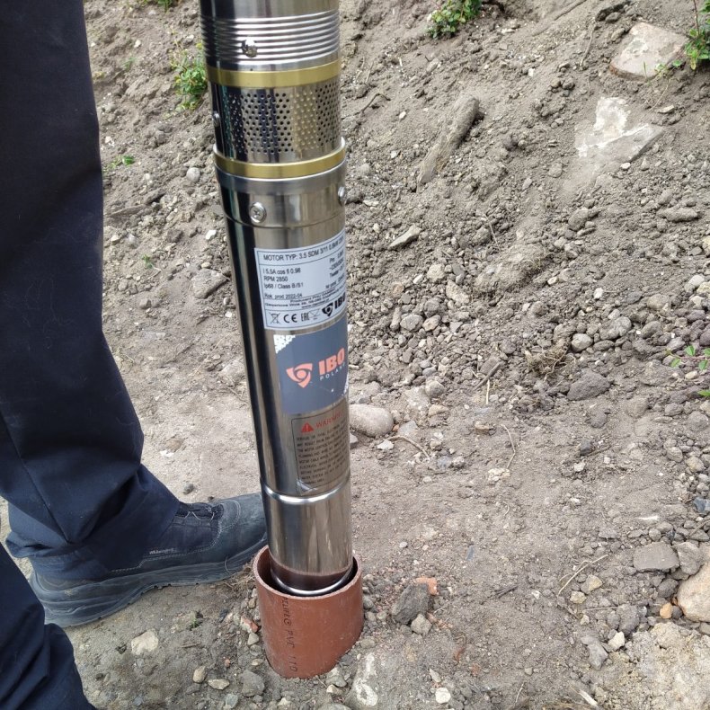 3,5" Brndpumpe  90 mm. 0,8 kw 1" afgang