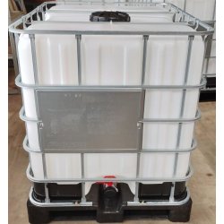 1000 liters palletank. UN-Godkendt brugt og rengjort 