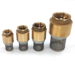 Bundventil med sugekurv