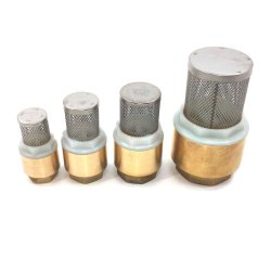 Bundventil med sugekurv