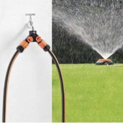 Claber 2-vejs Y-stykke med haner