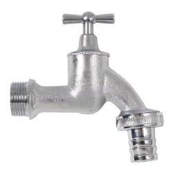 Aftapningshane i chrom til regnvandstnde 