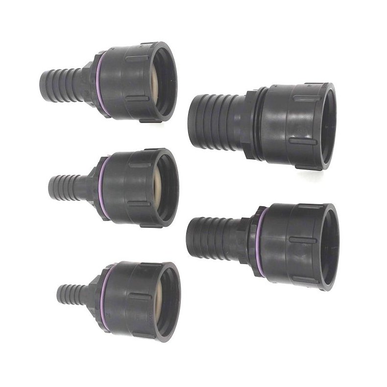 Ekstra kraftig 2" Bucchi IBC adapter med slangestuds