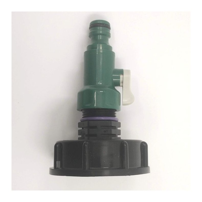 Kort 2" adapter med hane og klik tilslutning 