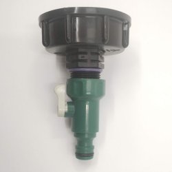 Kort 2" adapter med hane og klik tilslutning 