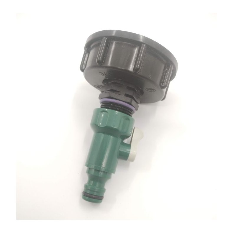 Kort 2" adapter med hane og klik tilslutning 