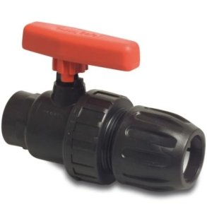 Kugleventil. Spnd x indvendig gevind 10bar sort type Safe 501