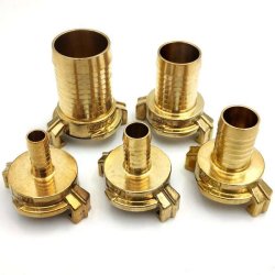 Klokobling med slangestuds i messing. Profec