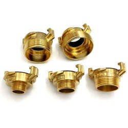 Klokobling med udv. gevind i messing. Profec