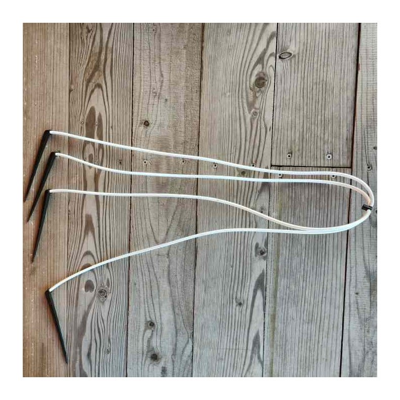 4-vejs manifold med 4 x 60cm slange og dryppind, NaanDanJain