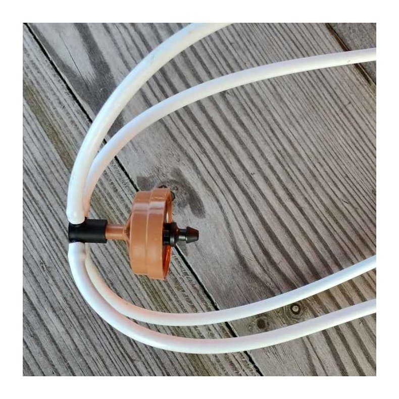 4-vejs manifold med 4 x 60cm slange og dryppind, NaanDanJain