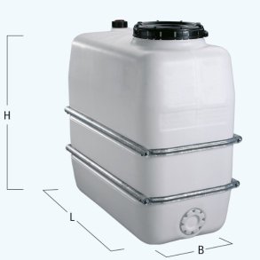 Pladsbesparende Vandtank 4.000 liter over jorden. Drikkevandsgodkendt
