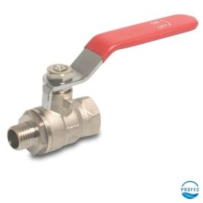 Kugleventil Indvendig gevind  x udvendig gevind. Type 104 25 bar