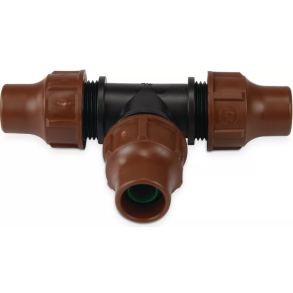 T-stykke  m/omlber 16mm