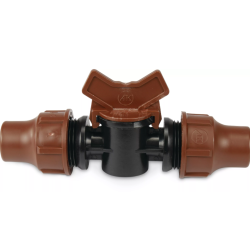 Lige samler m/hane og omlber 16mm