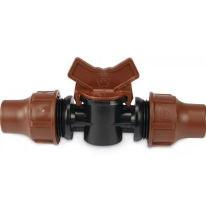 Lige samler m/hane og omlber 16mm