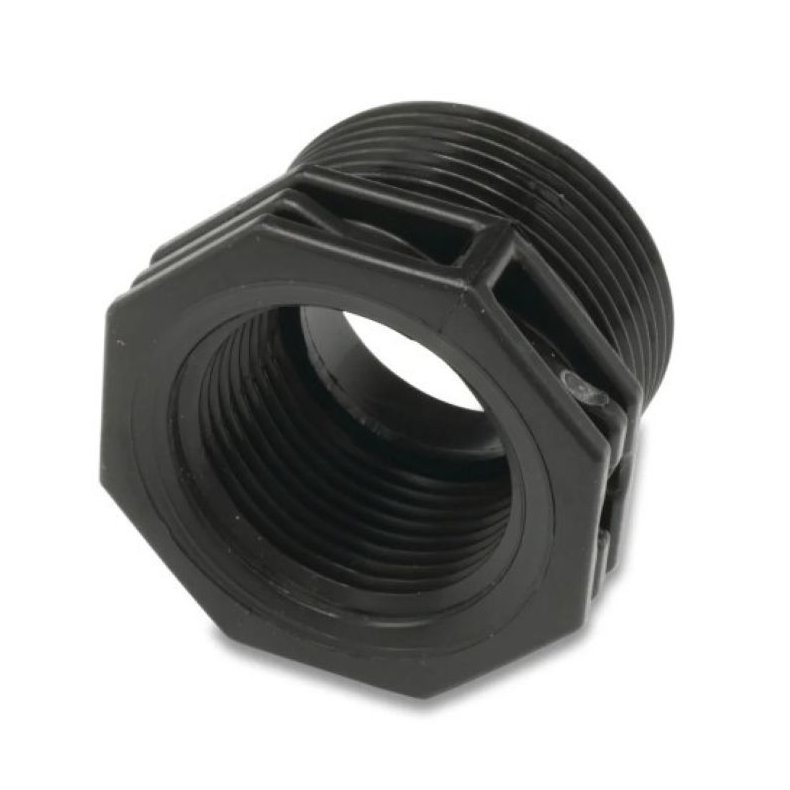 Reduktionsbsning fra 3" til 2" PP plast