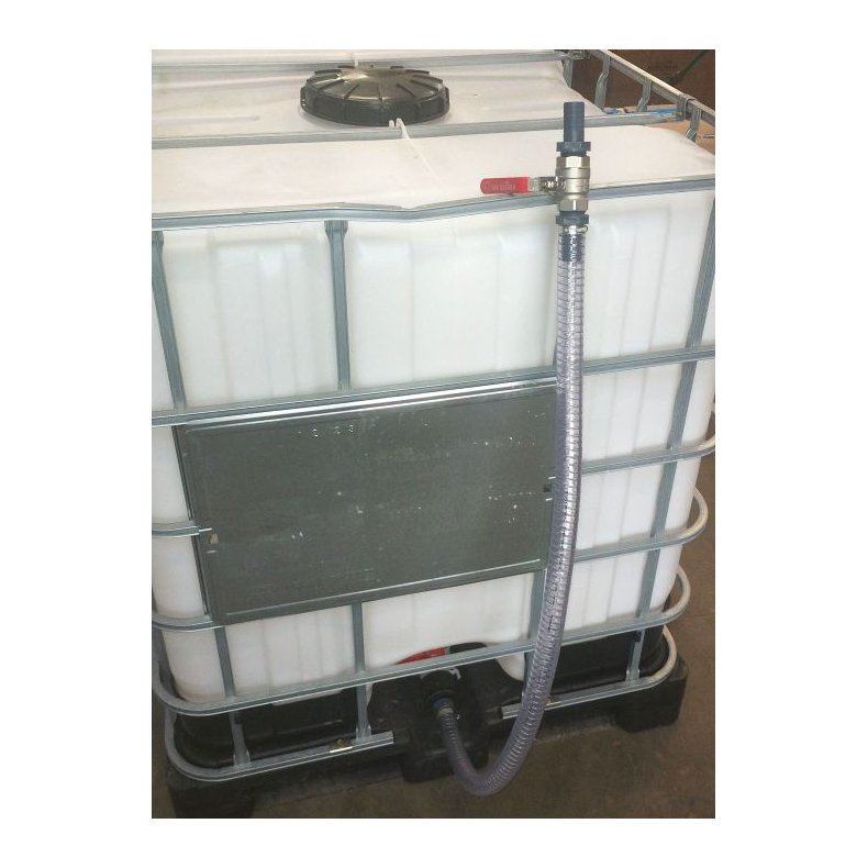 Aftapningshane til palletank med slange