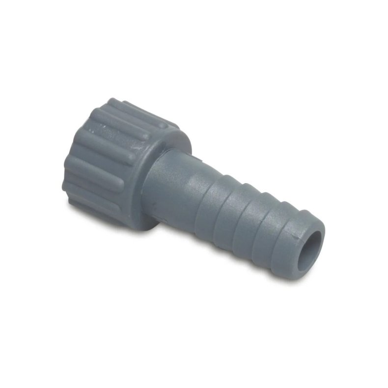 Slangestuds x Indv. gevind. Gr� PP plast.