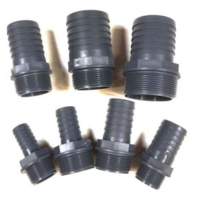 Slangestuds x Udvendigt gevind. Gr PP plast.