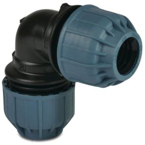 Vinkel Kobling, spndfitting, 10 bar. 