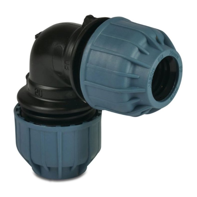 Vinkel Kobling, spndfitting, 10 bar. 