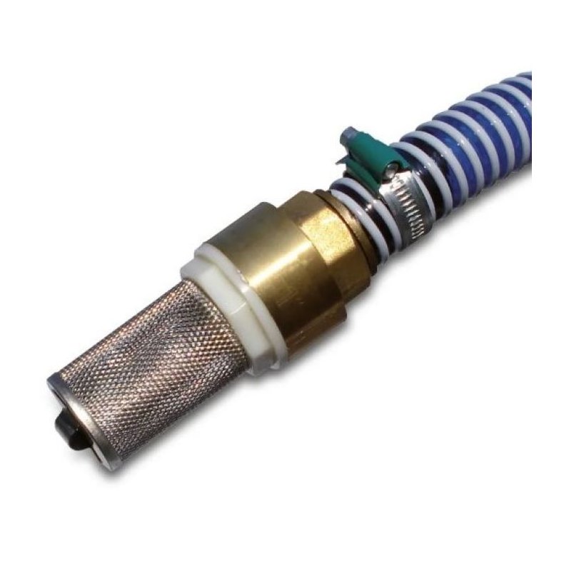 Sugeslangest 25mm x 7 meter. PVC slange og Messing fittings