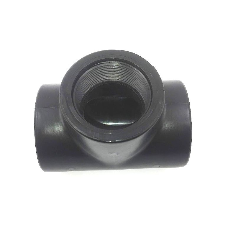 T-stykke ekstra kraftig PP-plast 2" indvendig gevind 