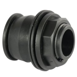 Push-in tank gennemfring 1/2" til 2" udvendig gevind