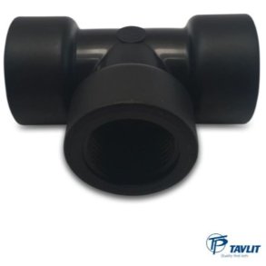 T-stykke PP-plast indvendig gevind