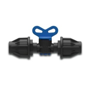 Stikventil PP 20mm 4 bar sort/bl