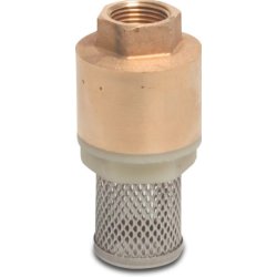 Bundventil med sugekurv