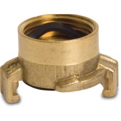 Klokobling med Indv. gevind i messing. Profec