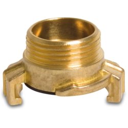 Klokobling med udv. gevind i messing. Profec