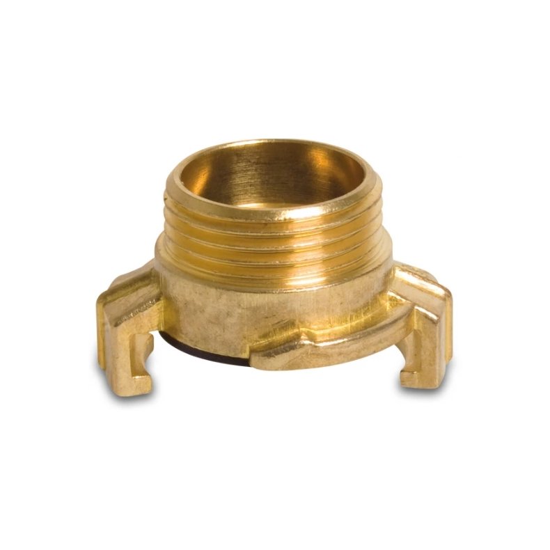 Klokobling med udv. gevind i messing. Profec