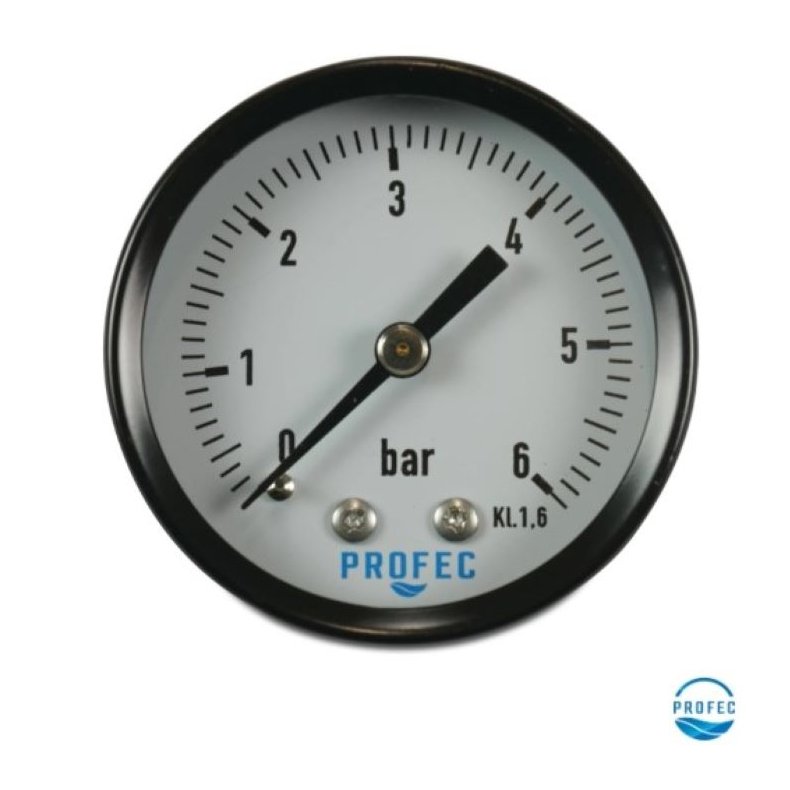 Manometer 0-16 bar 50 1/4" gevnd