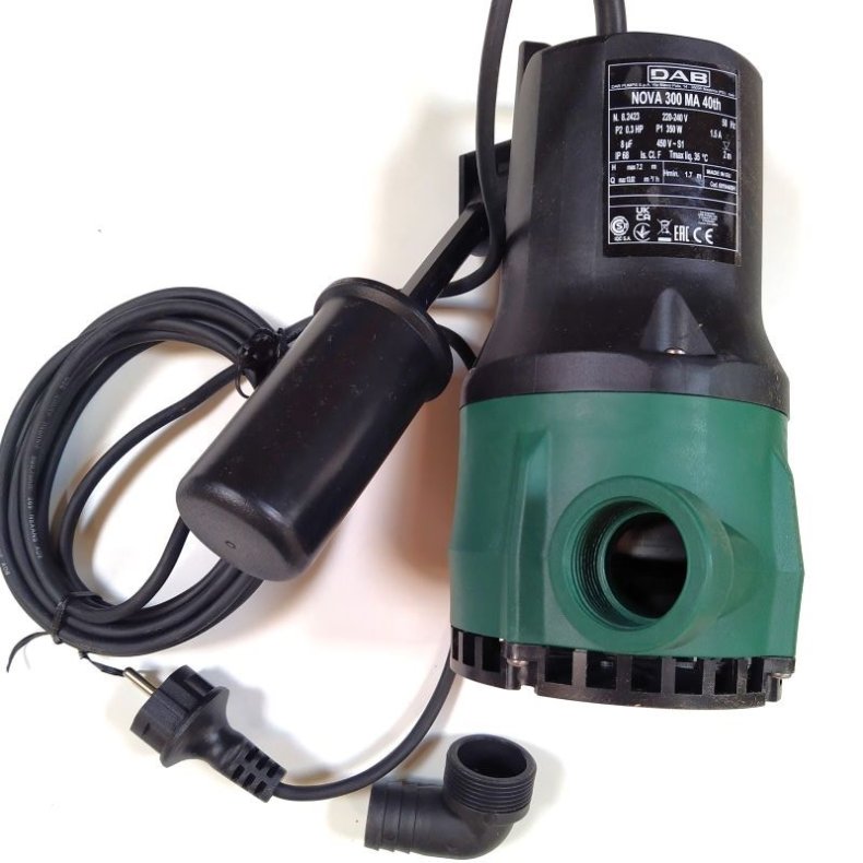 Dykpumpe 350W DAB Nova 300 med flyder 
