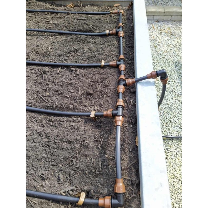 Drypvandingsst 25 meter/10 linjer komplet