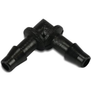 Vinkel 90 gr 6 mm Rain Bird sort