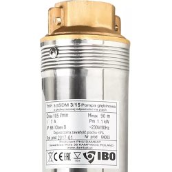 3,5" Brndpumpe  90 mm. 0,8 kw 1" afgang