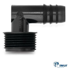 Tavlit Vinkel 90 slangestuds til 3/4