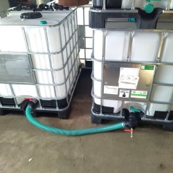 51mm slangest til 2 palletanke. 2" gevind Ekstra kraftig adapter