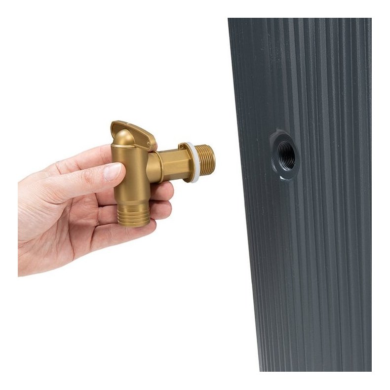 Vaso 2in1 decor regnvandst�nde 220 liter Grafit gr�