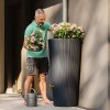 Vaso 2in1 decor regnvandst�nde 220 liter Grafit gr�