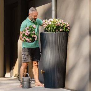 Vaso 2in1 decor regnvandstnde 220 liter Grafit gr