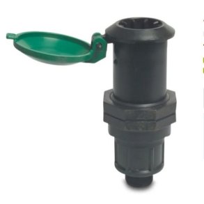 Vertikalventil Hun-del PP 3/4