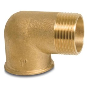 Vinkel messing. Indv. x udv. gevind 30 bar