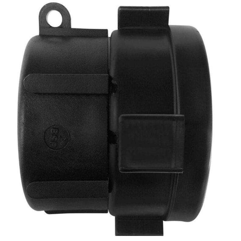 Adapter med omlber - 2" grovgevind x 2" alm. gevind